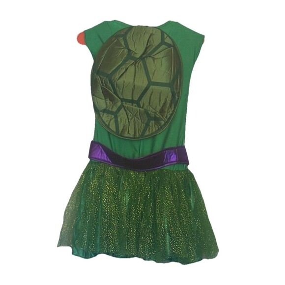 Teenage Mutant Ninja Turtles Girls Donatello Dress Child Costume Size Large - Picture 2 of 9